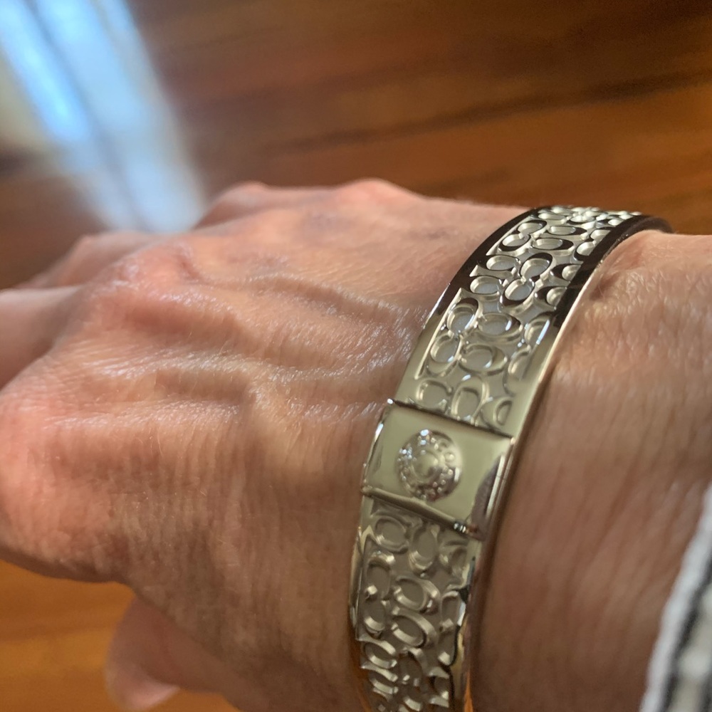 Silver Coach Bangle - image 4